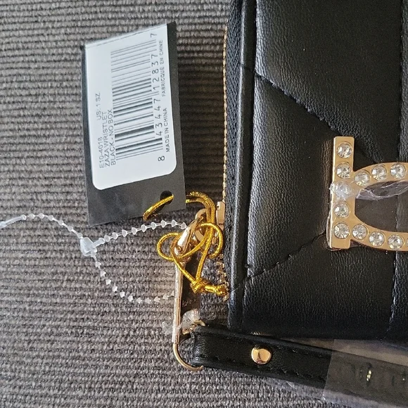 Bebe NWT Black Quilted Wallet - Picture 3 of 7